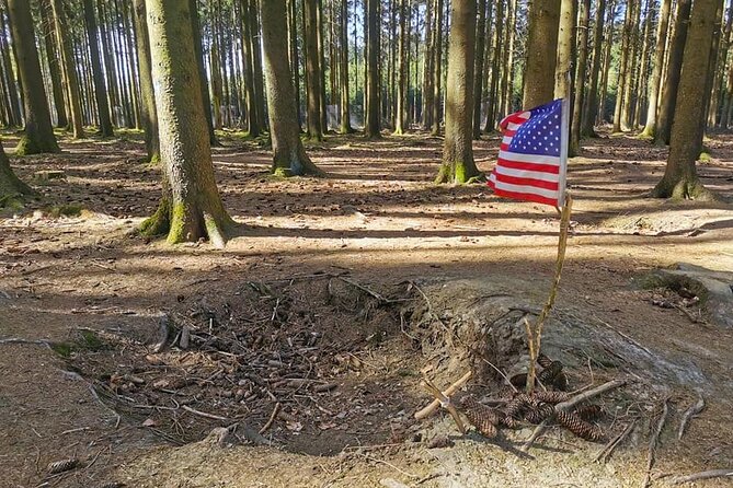 Bastogne Battle of the Bulge from Brussels (semi-private) - Walking among the Bois Jacques foxholes