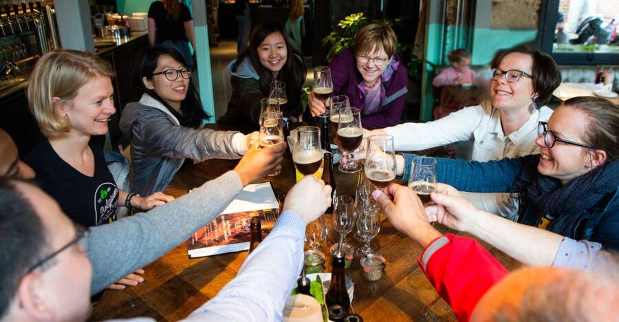 Bruges: Belgian Beer Tour with Chocolate Pairing - What happens at the beer spa meeting point
