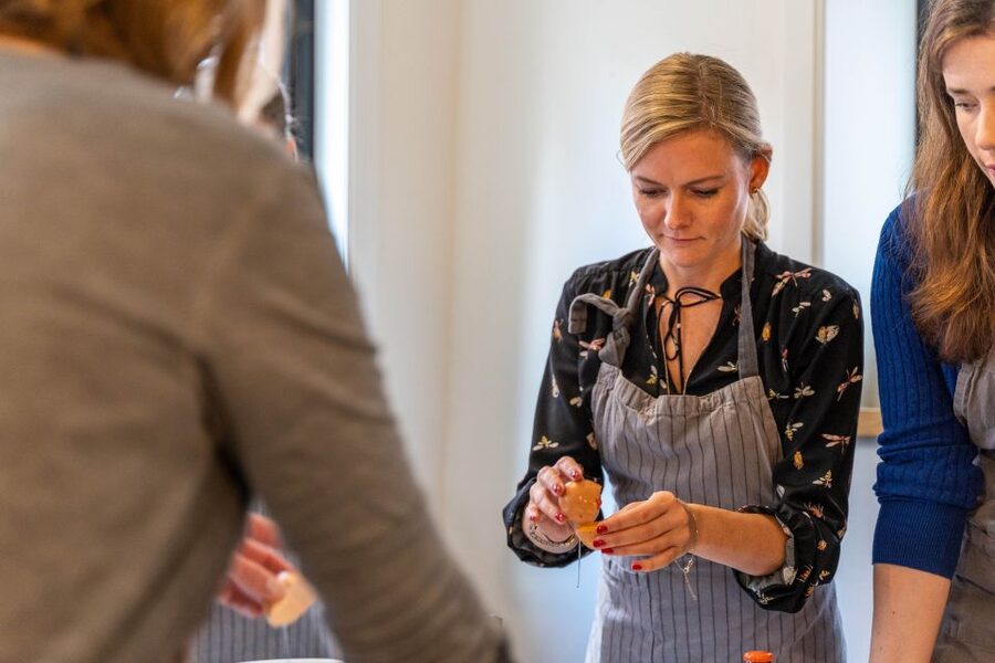 Bruges: Belgian Waffle-Making Workshop with Beer Tasting - Cooking several waffles with a partner