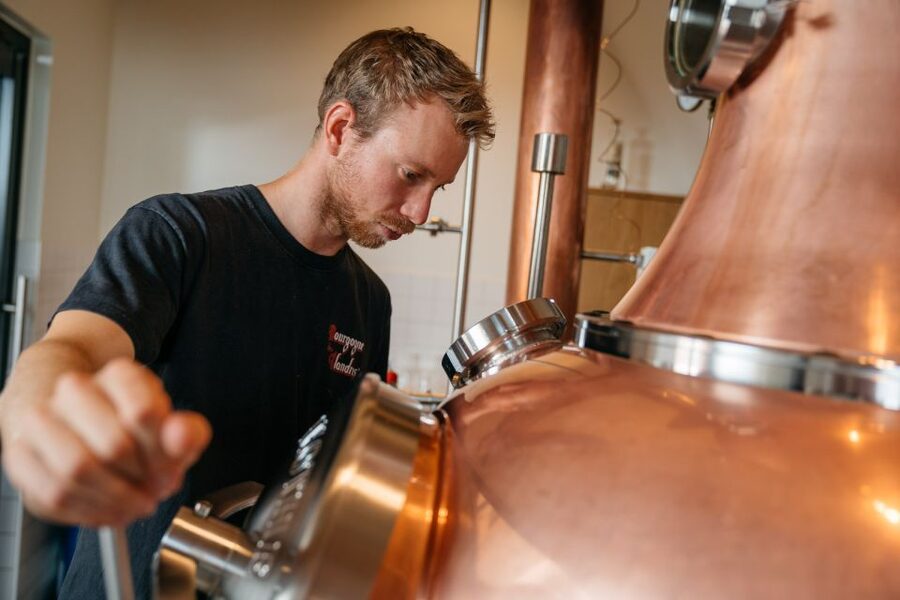 Bruges: Bourgogne des Flandres Brewery and Distillery Visit - Open fermentation gives the tour its most unusual detail