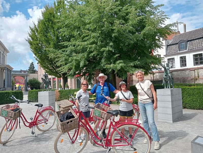 Bruges: Guided Retro Bike Tour of Highlights and Hidden Gems - Starting behind the green gate at Hof Bladelin