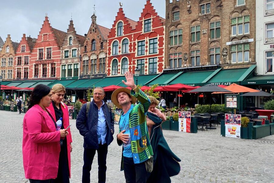 Bruges Highlights, Boat, Beer, Chocolate Day trip from Paris - Walking through the Markt and Belfort