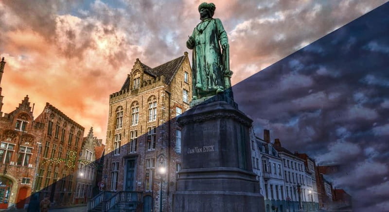 Bruges: Nightly Tales and Untold History Walking Tour - Cafe Vlissinghe and Jan Van Eyck Square