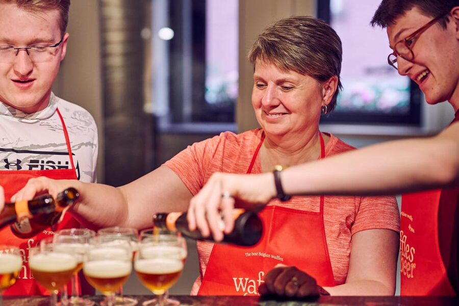 Brussels: Belgian Waffle Making Workshop with Beer Tasting - Arriving at Oud Korenhuis 27