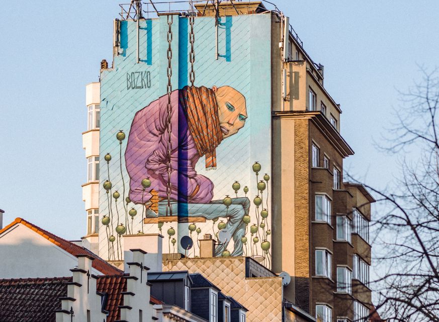 Brussels Comics & Street Art: Private Walking Tour - Boulevard Simon Bolivar and walls used as canvases