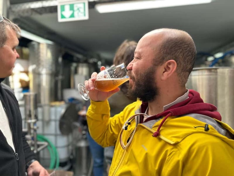 Brussels: micro brewery & distillery tour + beer tasting - Tasting two beers made at the source