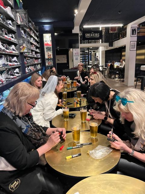 Brussels Tipsy Tour: Cocktail Making, Painting & Chocolates - Mixing a Belgian-style cocktail