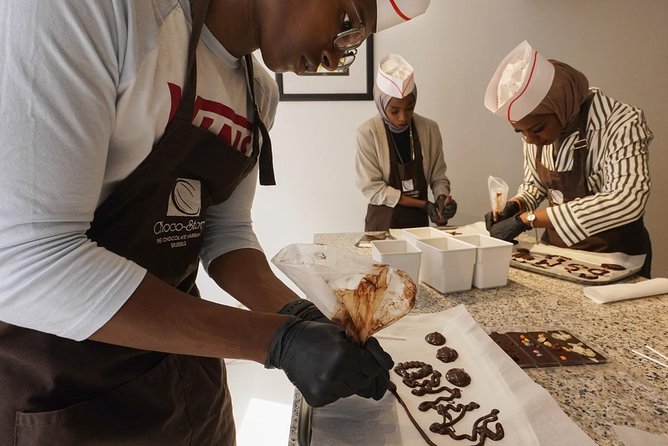 Chocolate Workshop and Self-Guided Museum Visit at Choco-Story in Brussels - A small group changes the mood