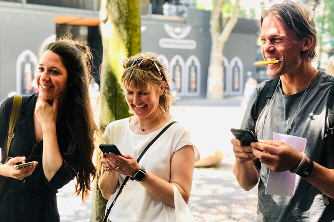 Discover Bruges with a self-guided Outside Escape city game tour! - Walplein, old walls, and a curious sculpture