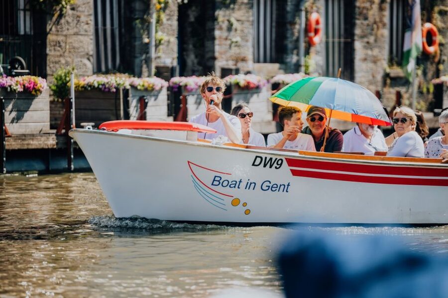 Ghent: 50-Minute Medieval Center Guided Boat Trip - The three towers from the water