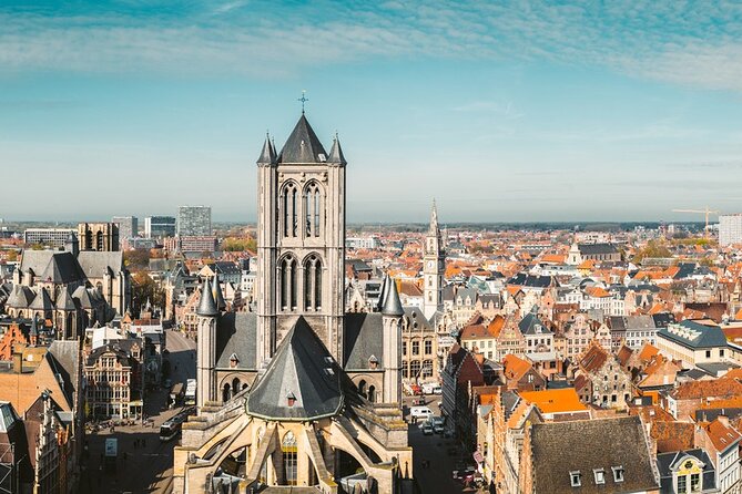 Ghent: City Walk with Audio Guide in 7 Languages on your Phone - Korenmarkt, a natural place to pause