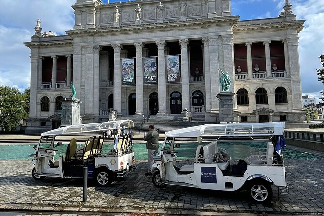 TukTuk Tour through historic Antwerp 2.5h - MAS, Port Pavilion, and Felix Warehouse